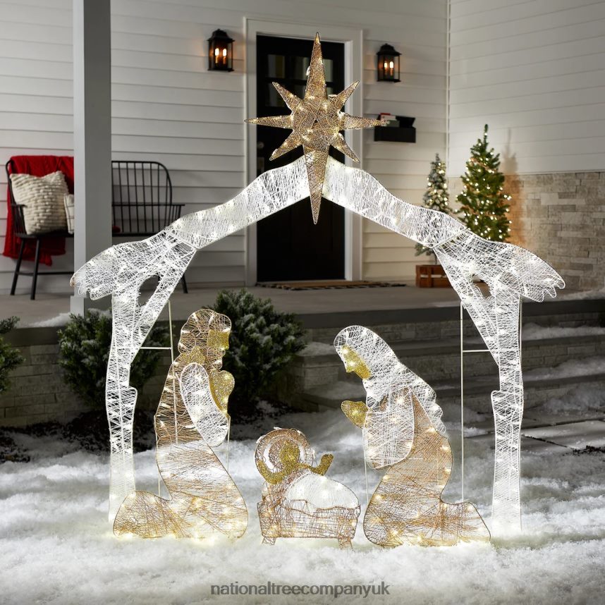 decoration | National Tree Company 72in Nativity Scene with White LED Lights F2L4F587